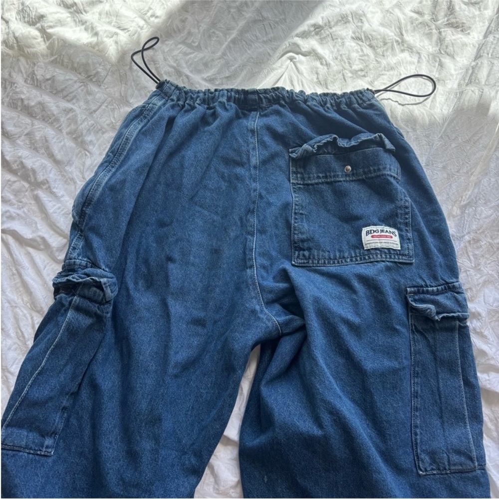 BDG Light Wash Baggy Tech Denim Pants - Picture 3 of 4
